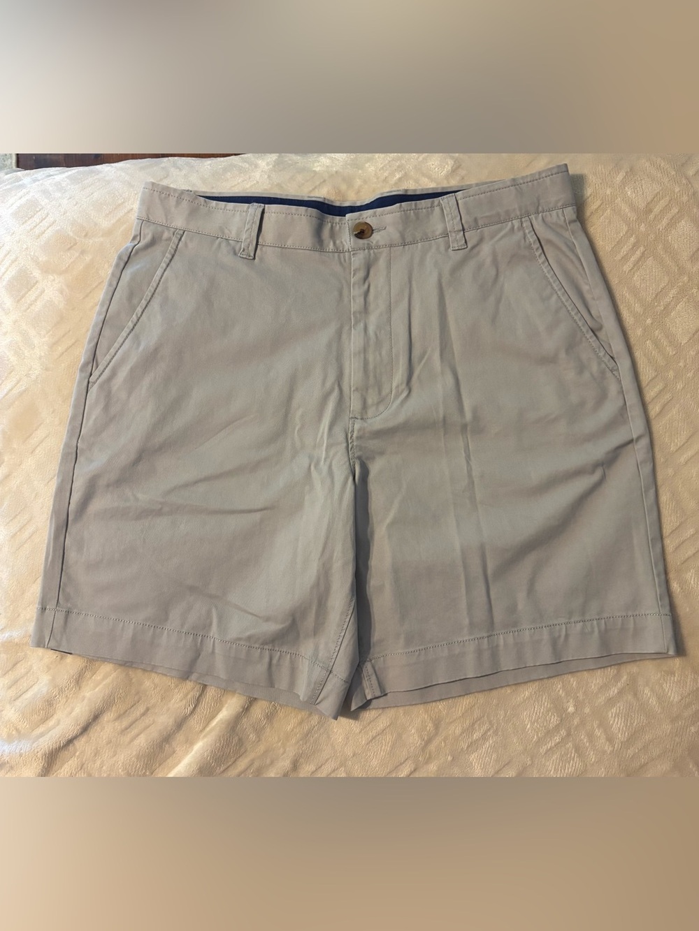 crown & ivy Pale Blue Flat-Front Men's Shorts